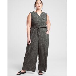 Athleta Topanga Wide Leg Printed Jumpsuit Size‎ 2X